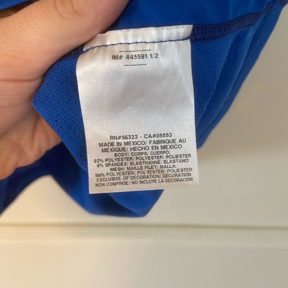 Men's Blue Nike Dri-Fit Athletic Tee - Picture 3 of 4